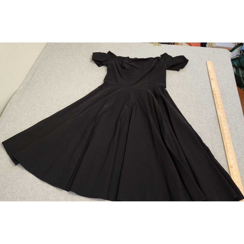 Belle Poque Dress Womens Large Black Off Shoulder Fairy Grunge‎ Whimsigoth Goth